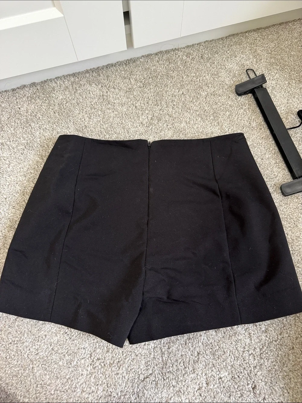Express Classic Black Wrap Mini Skort